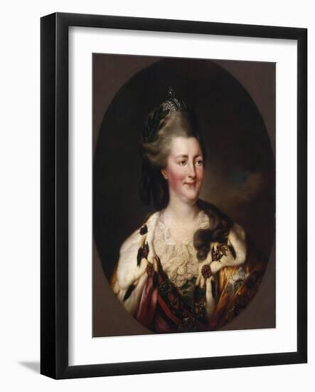 Portrait of Catherine Ii, 1782-Richard Brompton-Framed Giclee Print