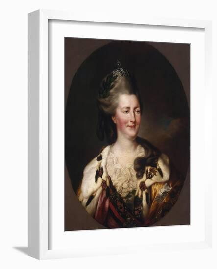 Portrait of Catherine Ii, 1782-Richard Brompton-Framed Giclee Print