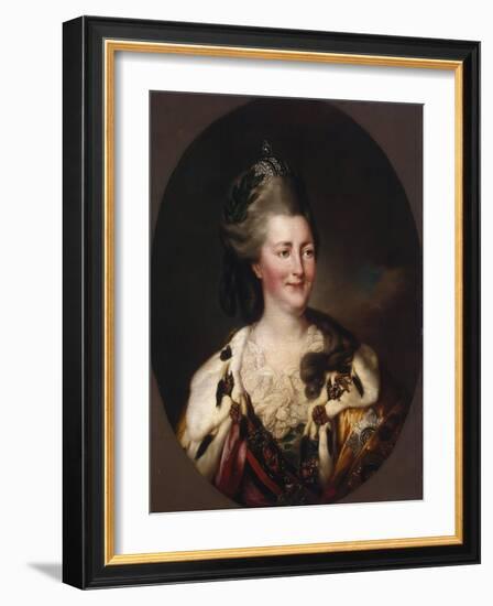 Portrait of Catherine Ii, 1782-Richard Brompton-Framed Giclee Print