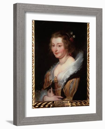 Portrait of Catherine Manners, Duchess of Buckingham, C.1625-29 (Oil on Canvas)-Peter Paul Rubens-Framed Giclee Print