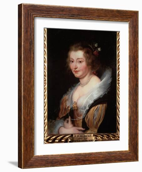 Portrait of Catherine Manners, Duchess of Buckingham, C.1625-29 (Oil on Canvas)-Peter Paul Rubens-Framed Giclee Print