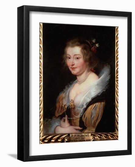 Portrait of Catherine Manners, Duchess of Buckingham, C.1625-29 (Oil on Canvas)-Peter Paul Rubens-Framed Giclee Print