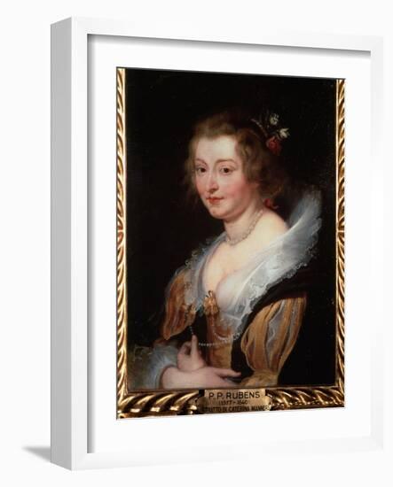 Portrait of Catherine Manners, Duchess of Buckingham, C.1625-29 (Oil on Canvas)-Peter Paul Rubens-Framed Giclee Print