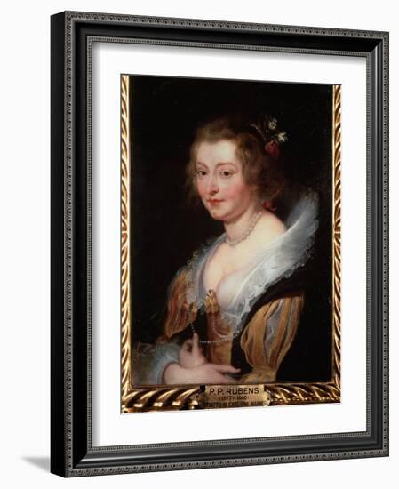 Portrait of Catherine Manners, Duchess of Buckingham, C.1625-29 (Oil on Canvas)-Peter Paul Rubens-Framed Giclee Print