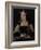 Portrait of Catherine of Aragon, with Her Pet Monkey (Copy after Lucas Horenbou), Ca 1530-null-Framed Giclee Print