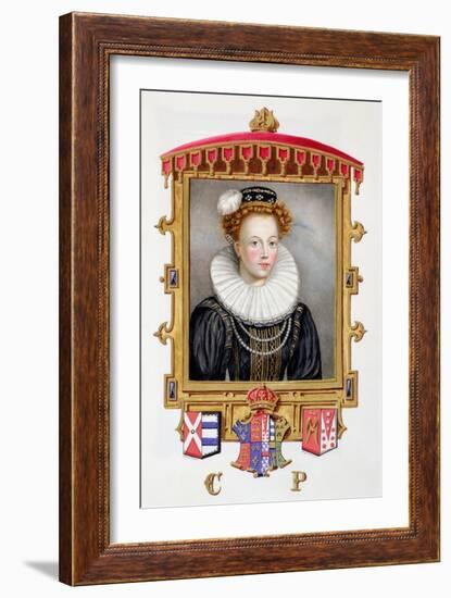 Portrait of Catherine Parr Sixth Wife of Henry VIII as a Young Widow-Sarah Countess Of Essex-Framed Giclee Print