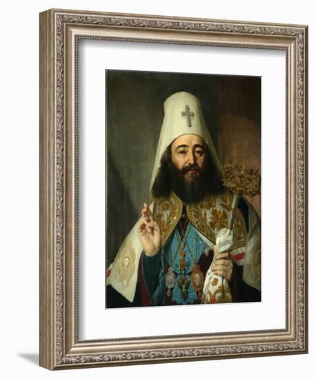 Portrait of Catholicos-Patriarch of All Georgia Anton II (1788-181), 1811-Vladimir Lukich Borovikovsky-Framed Giclee Print