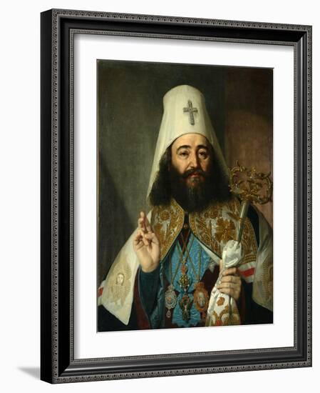 Portrait of Catholicos-Patriarch of All Georgia Anton II (1788-181), 1811-Vladimir Lukich Borovikovsky-Framed Giclee Print