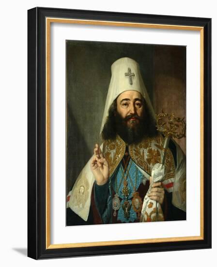 Portrait of Catholicos-Patriarch of All Georgia Anton II (1788-181), 1811-Vladimir Lukich Borovikovsky-Framed Giclee Print