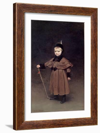 Portrait of Cecil Kent Dinker, 1891 (Oil on Canvas)-Cecilia Beaux-Framed Giclee Print