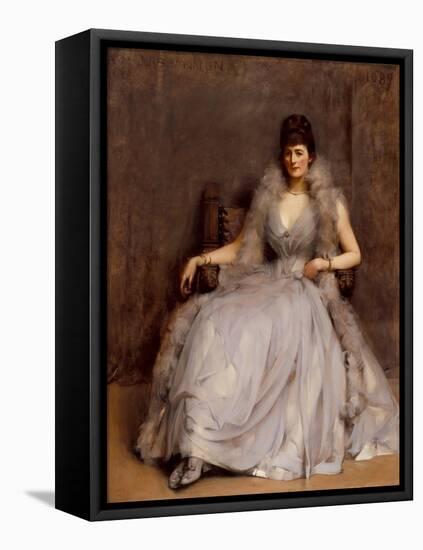 Portrait of Cecilia Tower, 1889-James Jebusa Shannon-Framed Premier Image Canvas