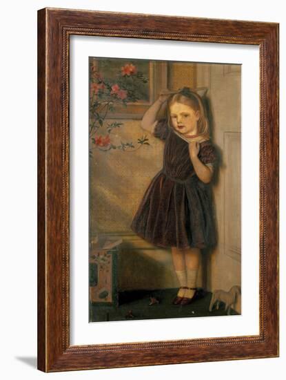 Portrait of Cecily Palgrave, 19th Century-Arthur Hughes-Framed Giclee Print