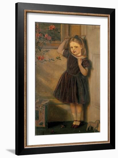 Portrait of Cecily Palgrave, 19th Century-Arthur Hughes-Framed Giclee Print