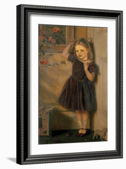 Portrait of Cecily Palgrave, 19th Century-Arthur Hughes-Framed Giclee Print