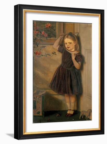 Portrait of Cecily Palgrave, 19th Century-Arthur Hughes-Framed Giclee Print