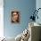 Portrait of Celso Laga-Amedeo Modigliani-Framed Stretched Canvas displayed on a wall