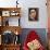 Portrait of Celso Laga-Amedeo Modigliani-Framed Stretched Canvas displayed on a wall