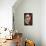 Portrait of Celso Laga-Amedeo Modigliani-Framed Stretched Canvas displayed on a wall