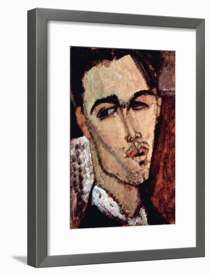 Portrait of Celso Laga-Amedeo Modigliani-Framed Art Print