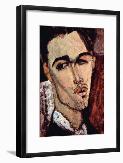 Portrait of Celso Laga-Amedeo Modigliani-Framed Art Print