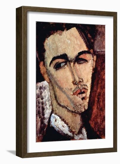 Portrait of Celso Laga-Amedeo Modigliani-Framed Art Print