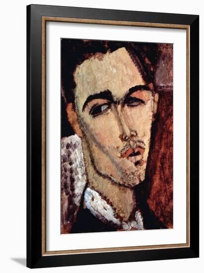 Portrait of Celso Laga-Amedeo Modigliani-Framed Art Print