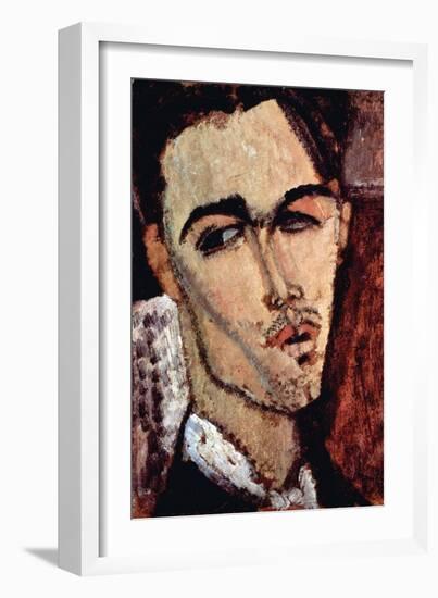 Portrait of Celso Laga-Amedeo Modigliani-Framed Art Print