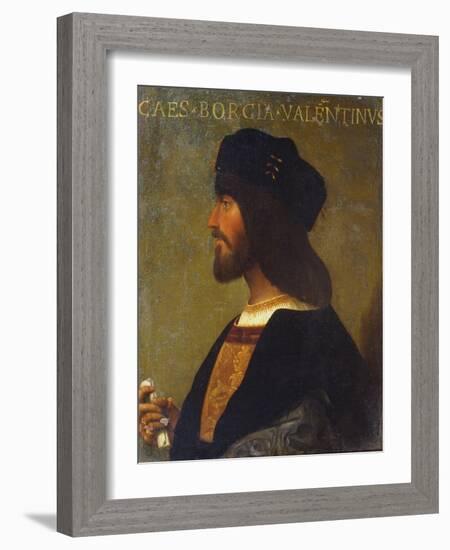 Portrait of Cesare Borgia-null-Framed Giclee Print