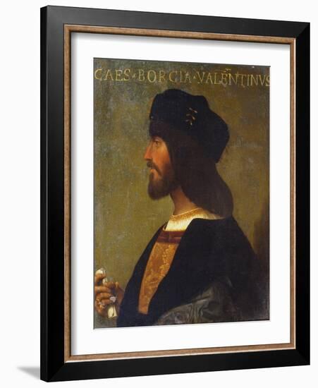 Portrait of Cesare Borgia-null-Framed Giclee Print