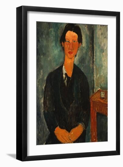 Portrait of Chaïm Soutine (1893-194)-Amedeo Modigliani-Framed Giclee Print