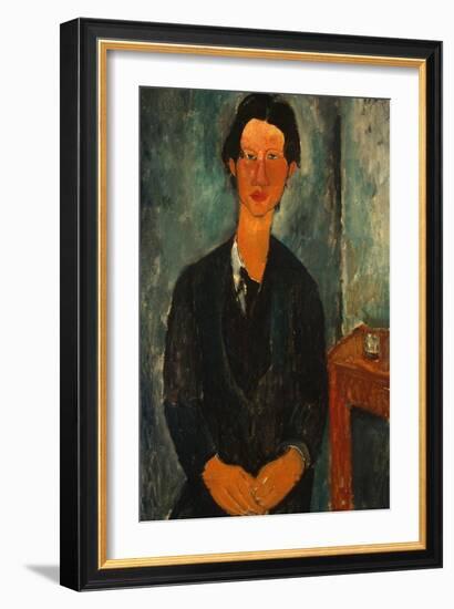 Portrait of Chaïm Soutine (1893-194)-Amedeo Modigliani-Framed Giclee Print