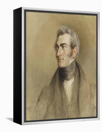Portrait of Chambers Hall, 1835-John Linnell-Framed Premier Image Canvas