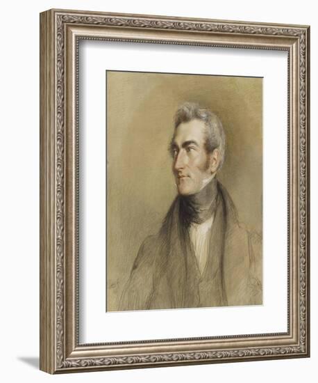 Portrait of Chambers Hall, 1835-John Linnell-Framed Giclee Print