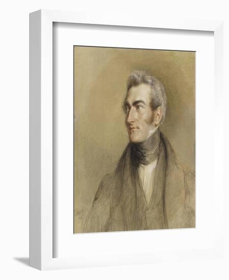 Portrait of Chambers Hall, 1835-John Linnell-Framed Giclee Print