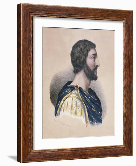 Portrait of Charlemagne-null-Framed Giclee Print