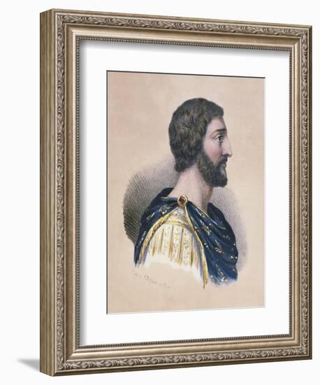 Portrait of Charlemagne-null-Framed Giclee Print