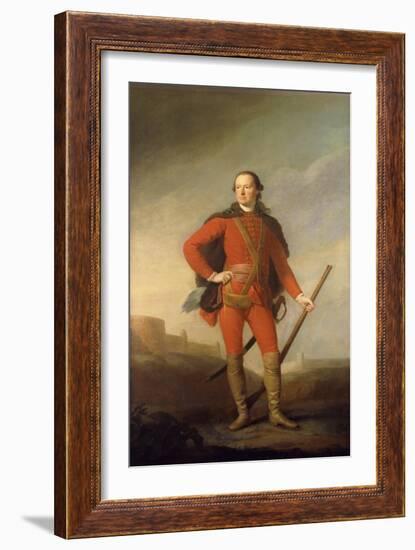 Portrait of Charles, 5th Earl of Elgin and 9th Earl of Kincardine, Standing Full Length in a…-Allan Ramsay-Framed Giclee Print