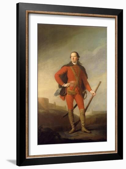 Portrait of Charles, 5th Earl of Elgin and 9th Earl of Kincardine, Standing Full Length in a…-Allan Ramsay-Framed Giclee Print