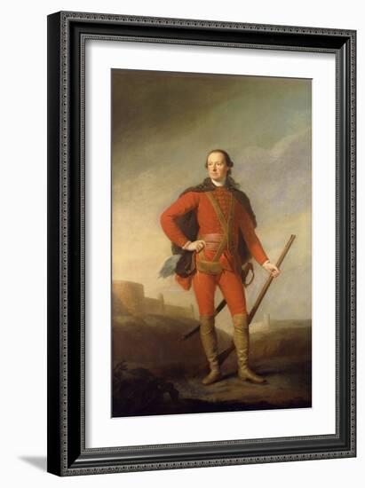 Portrait of Charles, 5th Earl of Elgin and 9th Earl of Kincardine, Standing Full Length in a…-Allan Ramsay-Framed Giclee Print