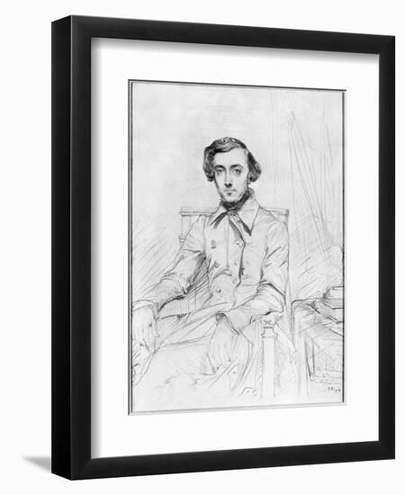 Portrait of Charles Alexis Henri Clerel De Tocqueville, 1844-Theodore Chasseriau-Framed Giclee Print