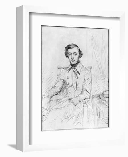 Portrait of Charles Alexis Henri Clerel De Tocqueville, 1844-Theodore Chasseriau-Framed Giclee Print