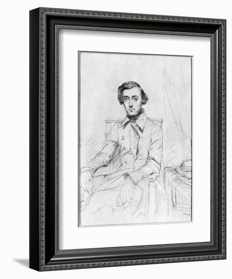 Portrait of Charles Alexis Henri Clerel De Tocqueville, 1844-Theodore Chasseriau-Framed Giclee Print