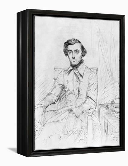 Portrait of Charles Alexis Henri Clerel De Tocqueville, 1844-Theodore Chasseriau-Framed Premier Image Canvas