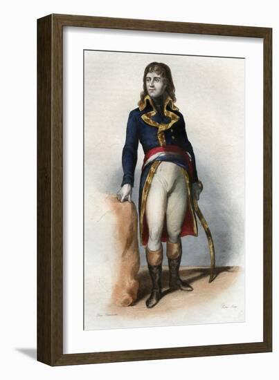 Portrait of Charles Antoine Desaix de Veygoux (1768-1800), French general-French School-Framed Giclee Print