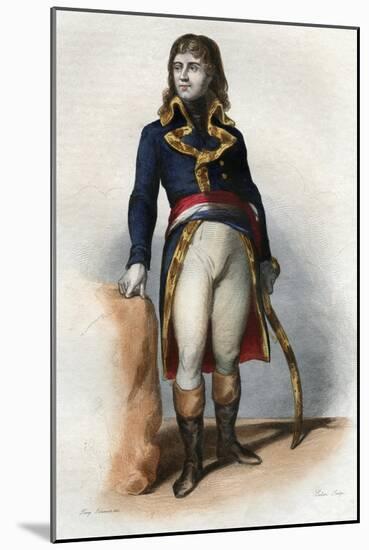 Portrait of Charles Antoine Desaix de Veygoux (1768-1800), French general-French School-Mounted Giclee Print