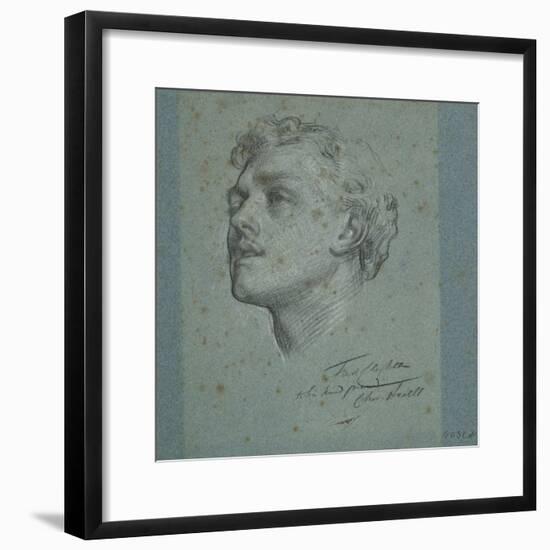 Portrait of Charles Augustus Howell, C.1866-Frederic Leighton-Framed Giclee Print