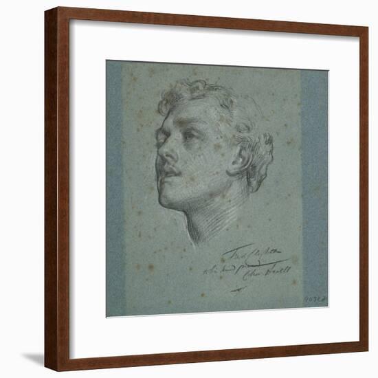 Portrait of Charles Augustus Howell, C.1866-Frederic Leighton-Framed Giclee Print