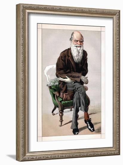 Portrait of Charles Darwin, 1871-James Jacques Joseph Tissot-Framed Giclee Print