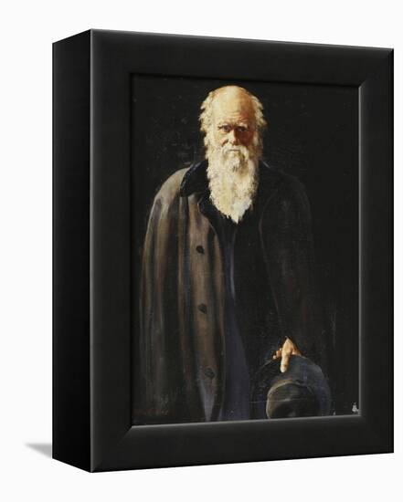 Portrait of Charles Darwin, Standing Three Quarter Length, 1897-John Collier-Framed Premier Image Canvas