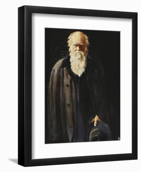 Portrait of Charles Darwin, Standing Three Quarter Length, 1897-John Collier-Framed Giclee Print